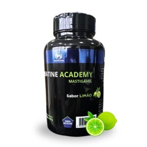 Creatina Academy Mastigável 180g Sabor Limão
